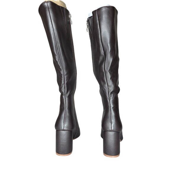 NWT Journee Collection Women's Ameylia Block Heel Knee High Boots - Picture 4 of 6